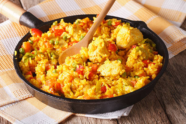 Paella au poulet