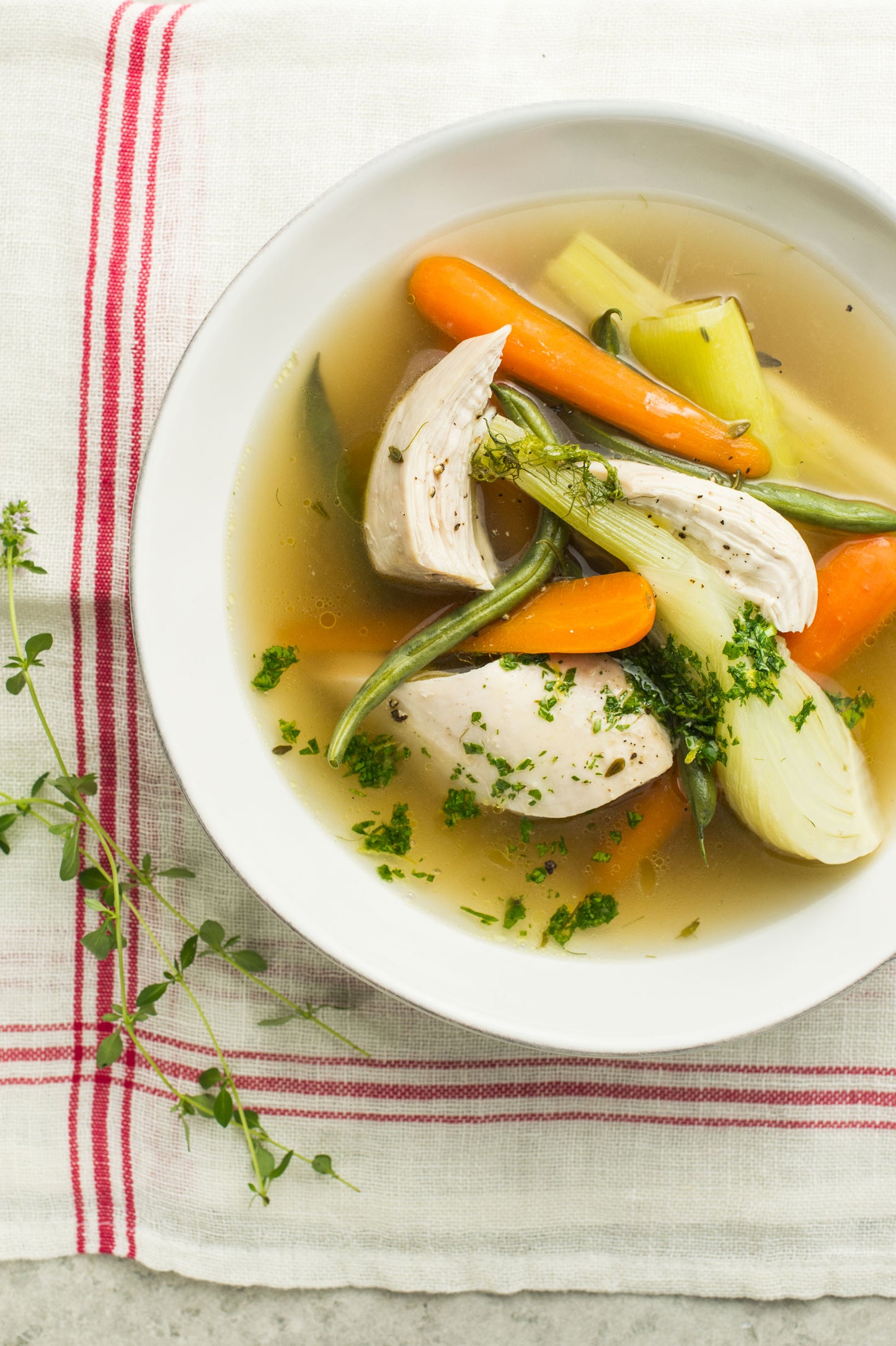 Poitrine de poulet Jardiniére