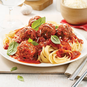 Spaghetti avec boulettes de viande