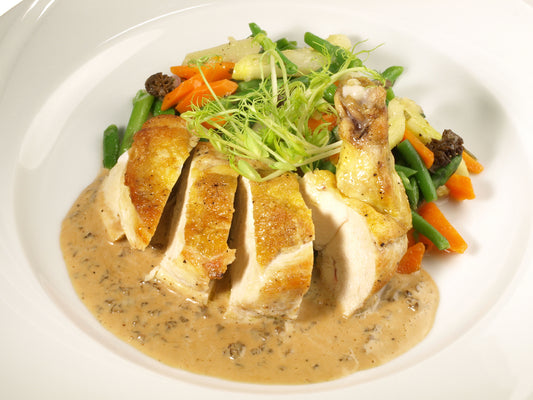 Escalope de poulet sauce champignon